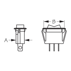 Sea-Dog 420441-1 Line Rocker Switch - On/Off