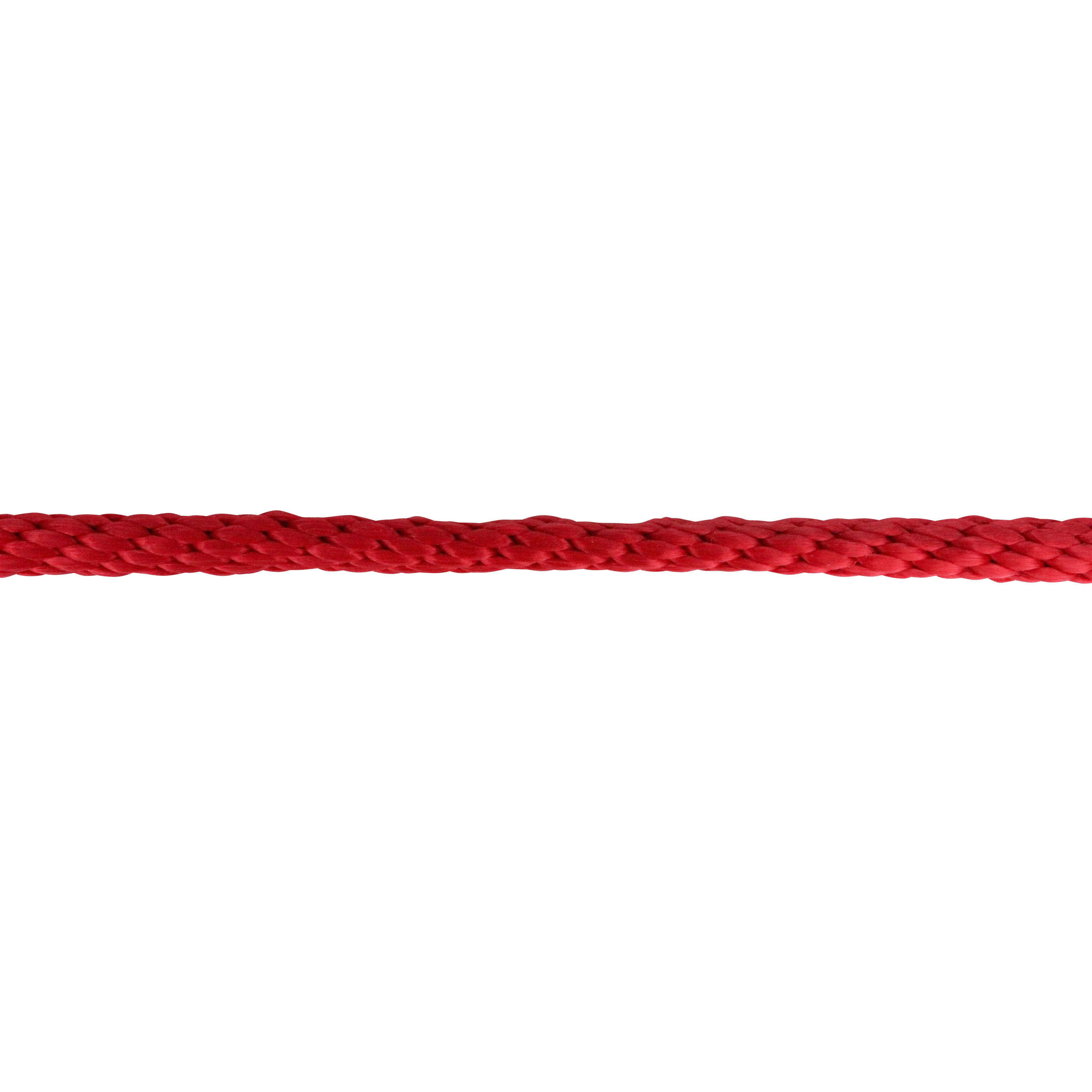 Extreme Max 3008.0099 Solid Braid MFP Utility Rope - 1/4" x 25', Red