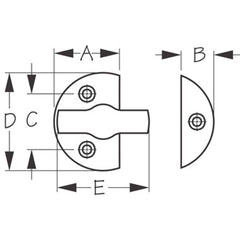 Sea-Dog 222360-1 Door Stop Button - 2" Latch