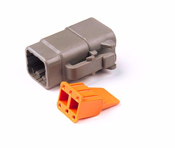 Grote 84-2490 Deutsch DTM Series Housing and Wedgelocks - 6-Way Female Plug