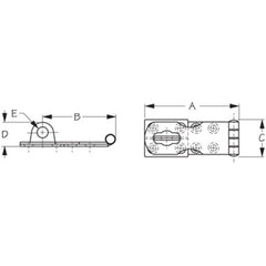 Sea-Dog 221130-1 Swivel Hasp - #8 FH