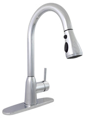 Phoenix PF231366 Premium Slimline Single Handle with Power Boost Pull Down Kitchen Faucet - Chrome