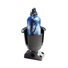 Scotty 0311-BK Cup Holder with Bulkhead/Gunnel Mount and Rod Holder Post Mount - Black