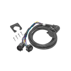 Bargman 51-97-410 7-Way 90° Fifth Wheel Adapter Harness w/ 9' Cable - Dodge, Ford, GM, Toyota