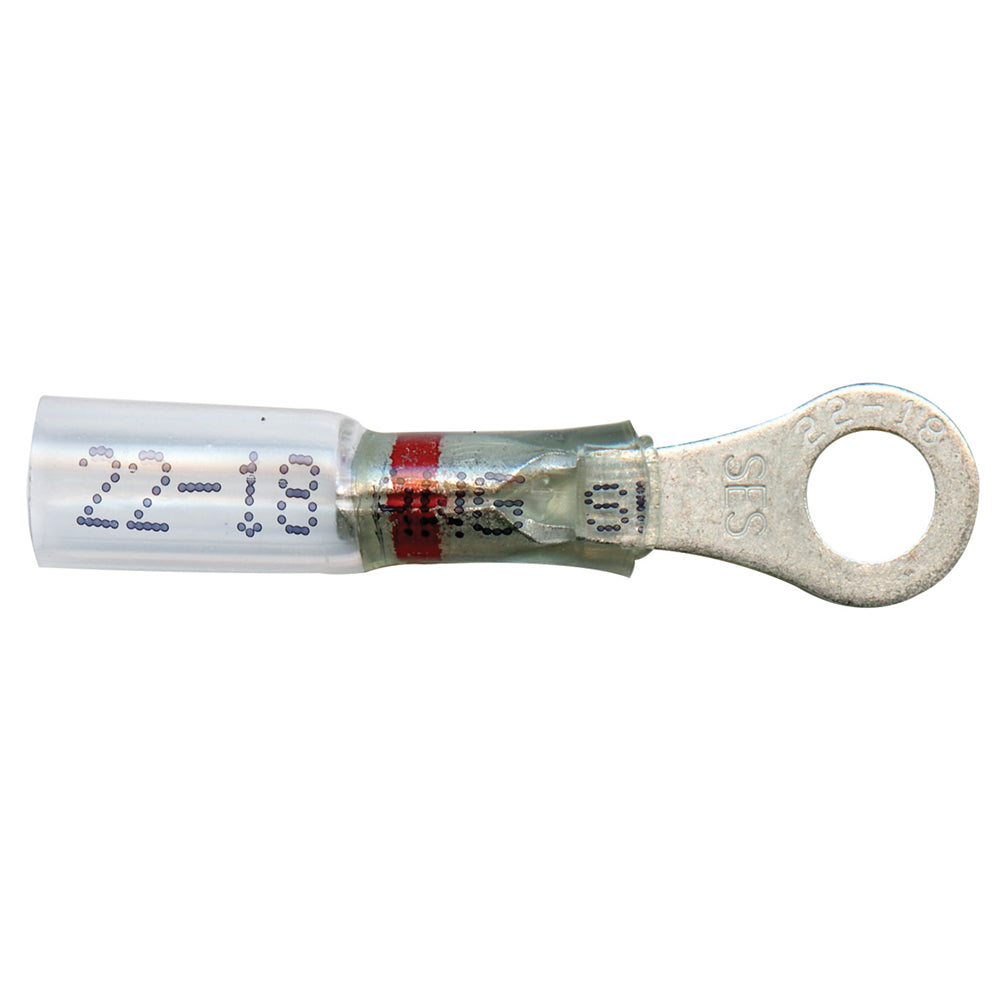 Grote 84-4416 Heat Shrinkable Ring Terminal - Crystal Clear, 22-18 Gauge, #10