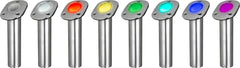 Sea-Dog 325181 Stainless Steel Stamped Flush Rod Holder & Cap with LED Lighted Tube (Bulk)