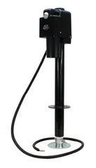 Quick Products JQ-3500B Power A-Frame Electric Tongue Jack with LED Work Light and Permanent Ground Wiring for Camper Trailer, RV - 3,650 lbs. Capacity (Higher then Standard 3,500 lbs. Jack!), Black