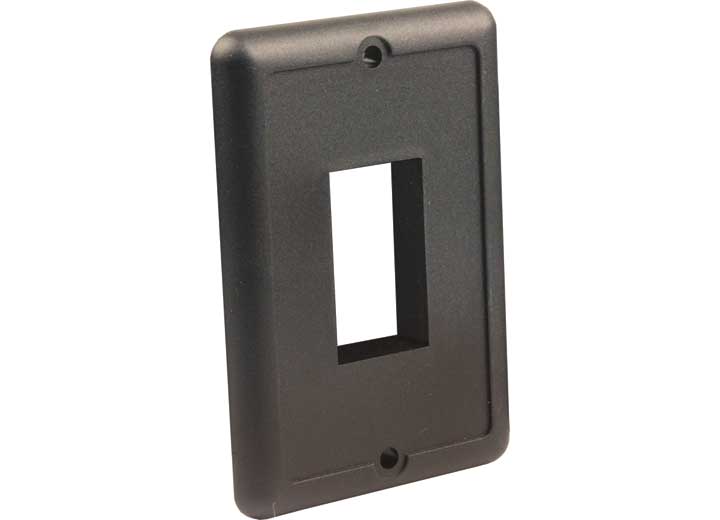 JR PRODUCTS 14045 IP66 SINGLE SWITCH PLATE BLACK