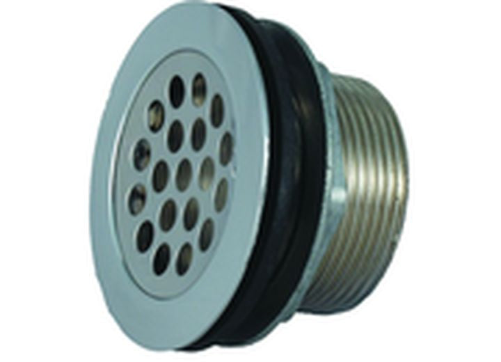 JR PRODUCTS 9495-209-022 SHOWER STRAINER W/GRID LOCKNUT AND RUBBER WASHER