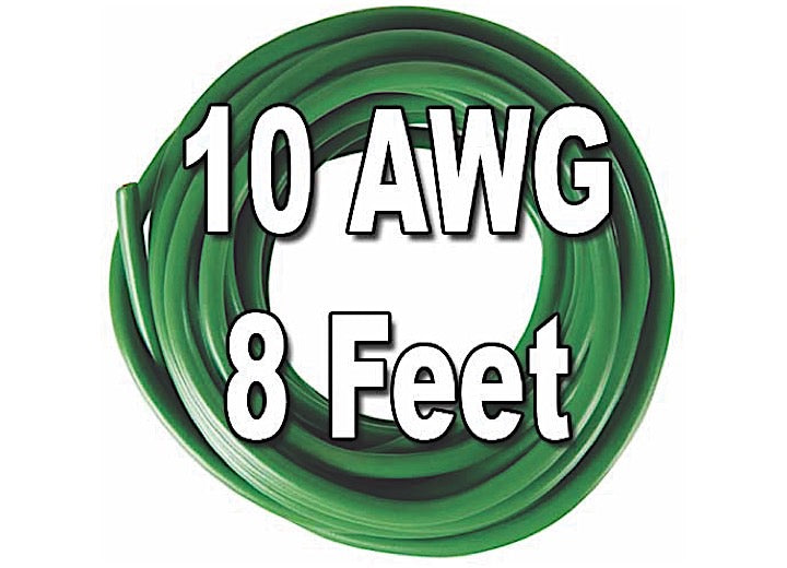 J T & T PRODUCTS 105F PRIMARY WIRE RATED 80° C 10 AWG GREEN 8 FT