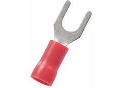 J T & T PRODUCTS 2052H 2218 #10 RED VINYL SPADE TERMINAL 19 PCS