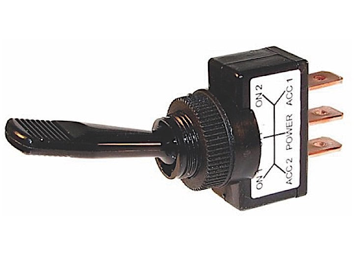 J T & T PRODUCTS 2620F BLACK NONILLUM TOGGLE 20A 12V S.P.D.T. 1 PC