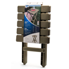 Camco 51887 Large Adirondack Folding Table - Champagne