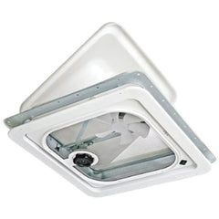 Ventline V2092SP-35 Ventadome V2092 Series Radius Corner Non-Powered Ventilator with 2-5/32" White Garnish - Blue/Gray