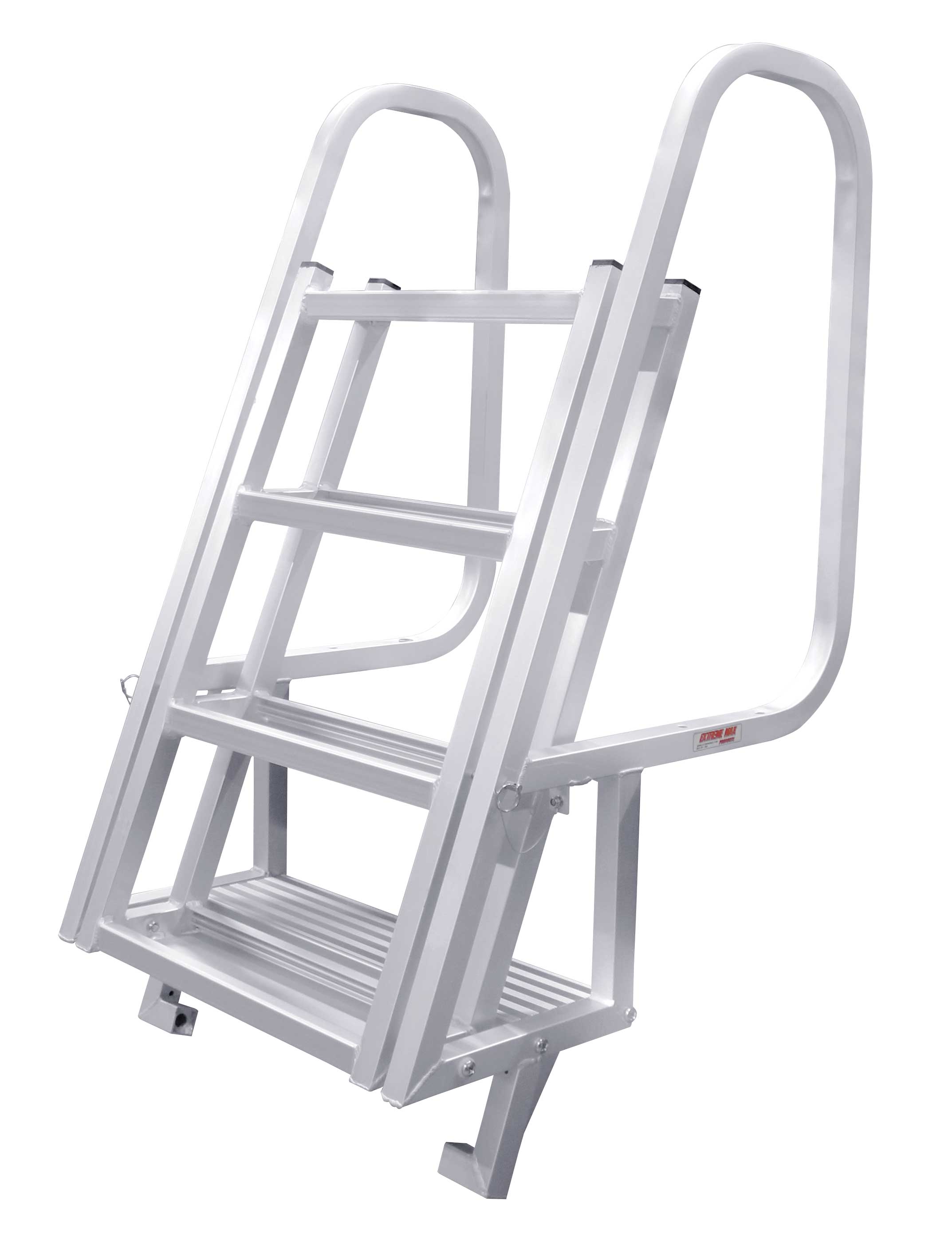 Extreme Max 3005.3913 Deluxe Flip Up Dock Ladder with Welded Step
