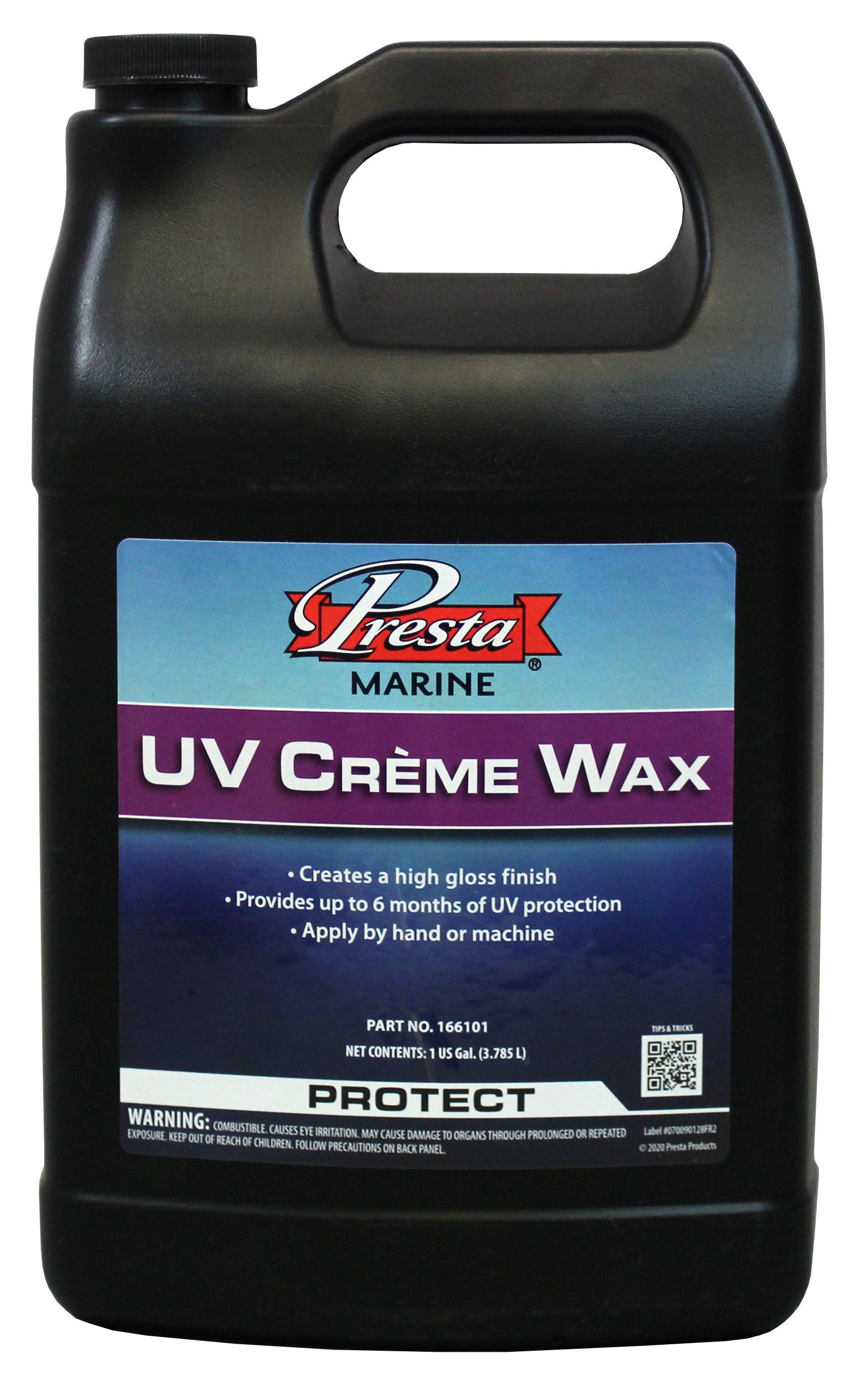 Presta 166101 UV Crme Wax for Fiberglass, Gel Coat and Painted Surfaces - 1 Gallon