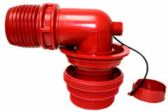 Valterra F02-3305VP EZ Coupler 90-Deg Sewer Adapter and Thread Attachment - Red