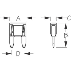 Sea-Dog 445090-1 Mixed Mini Blade Fuse Kit
