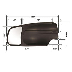 CIPA 10900 Custom Towing Mirror for Chevy/GMC/Cadillac - Pair