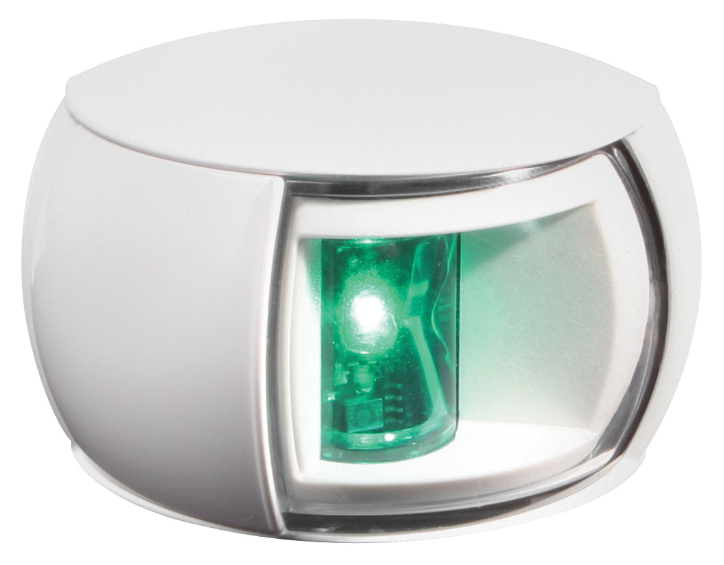 Hella Marine 980520311 2NM Navigation Light - Starboard Clear Lens, White Shroud, 120mm Cable