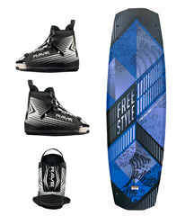 RAVE Sports 02392 Freestyle Wakeboard and Bindings Package - Blue