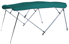 Carver A(8SQ)4893UB-03 8'L 4-Bow SQ Tube Pontoon Bimini Top Kit - 48"H, Fits 96"-102" W, Persian Green