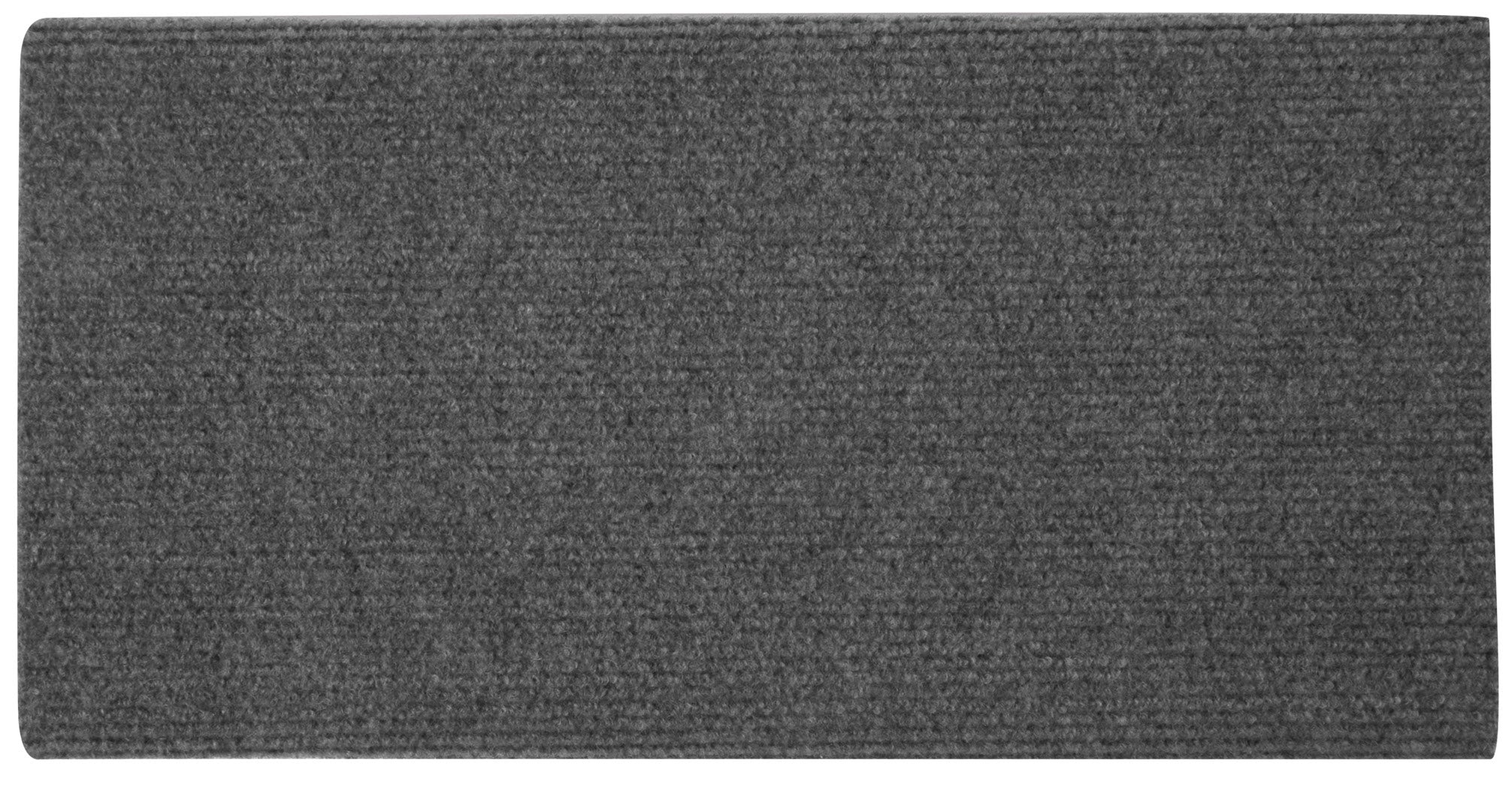 Makerz 237 Polyester RV Step Rug for 18" Wide Entry Steps - 17.7" Long x 18" Wide, Includes Fastener Springs, Gray