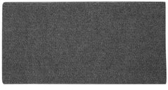 Makerz 237 Polyester RV Step Rug for 18" Wide Entry Steps - 17.7" Long x 18" Wide, Includes Fastener Springs, Gray