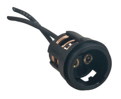 Perko Double Contact Bayonet Socket - Black Polymer w/10" Pigtail 0024DP1