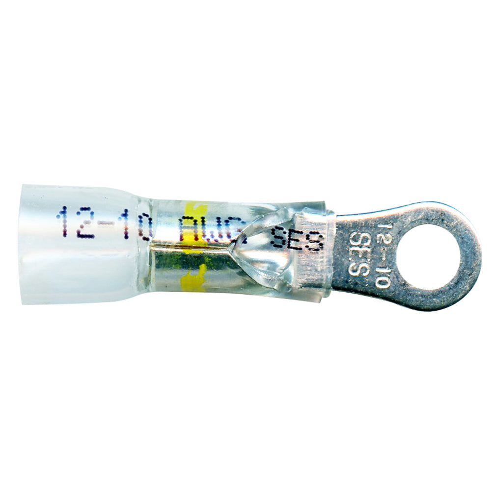 Grote 84-4510 Heat Shrinkable Ring Terminal - Crystal Clear, 12-10 Gauge, #10