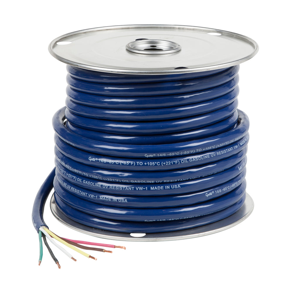 Grote 82-5825-500 Trailer Cable - Low Temperature, 6 Conductor, 14 Gauge, 500' Spool