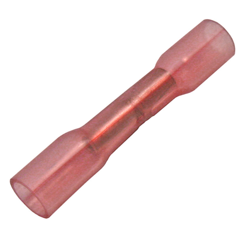 Pico 2250GT Crimp & Heat Shrink Nylon Butt Connector - 22-16 AWG (Red), 25-Pack