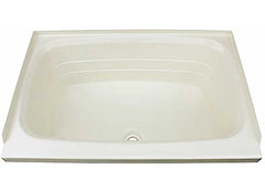 LIPPERT 209379 24IN X 38IN BATHTUB; CENTER DRAIN PARCHMENT