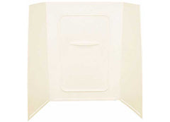 LIPPERT 209468 24IN X 40IN X 56IN BATHTUB & SHOWER PAN SURROUND; 1PIECE DESIGN; PICTURE FRAME FINISH PARCHMENT
