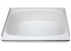 LIPPERT 209661 24IN X 38IN BATHTUB; CENTER DRAIN WHITE