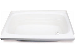 LIPPERT 209683 24IN X 46IN BATHTUB; RIGHT DRAIN WHITE