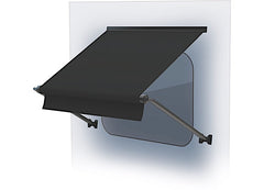 LIPPERT V000335447 9FT STANDARD WINDOW AWNING ROLLER BLACK SOLID