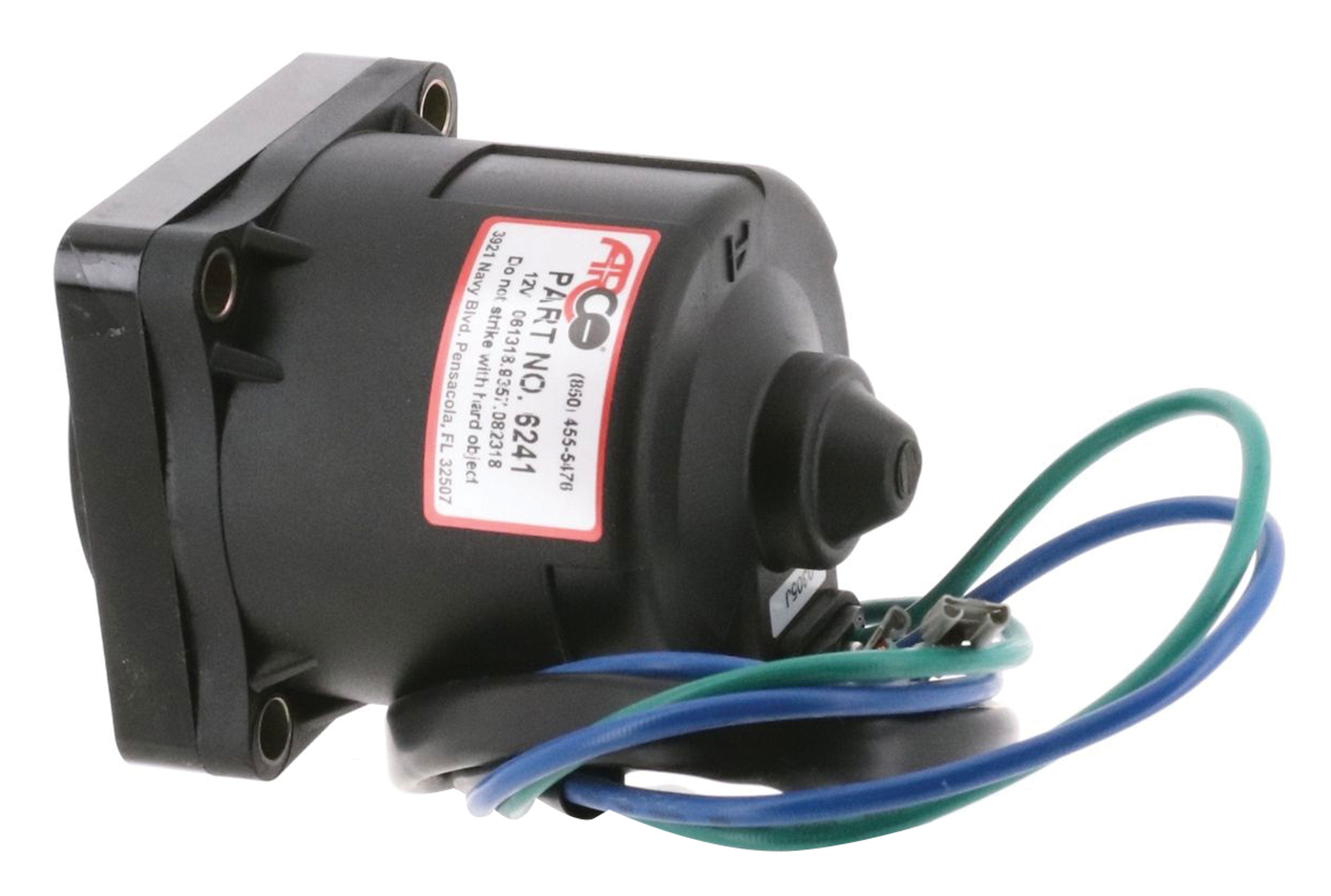 ARCO 6241 Tilt Trim Motor for BRP-OMC 60, 70, 90, 115, 150, 175, 2000 (1991+), 120 (1991-1994), 50 3-Cyl (1995+), 60, 130 V-4, 115-200 (1997+), 225 (1998-1999)