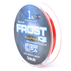 Clam Pro Tackle 14436 CPT Frost Line Monofiliment - 6lb - Metered (Red/Clr) - 110 Yard