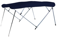 Carver A(8SQ)4893UB-05 8'L 4-Bow SQ Tube Pontoon Bimini Top Kit - 48"H, Fits 96"-102" W, Captain Navy