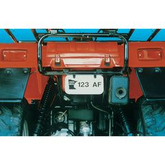 Hardline 2340W ATV License Plate Kit - White Plate/Black Letters