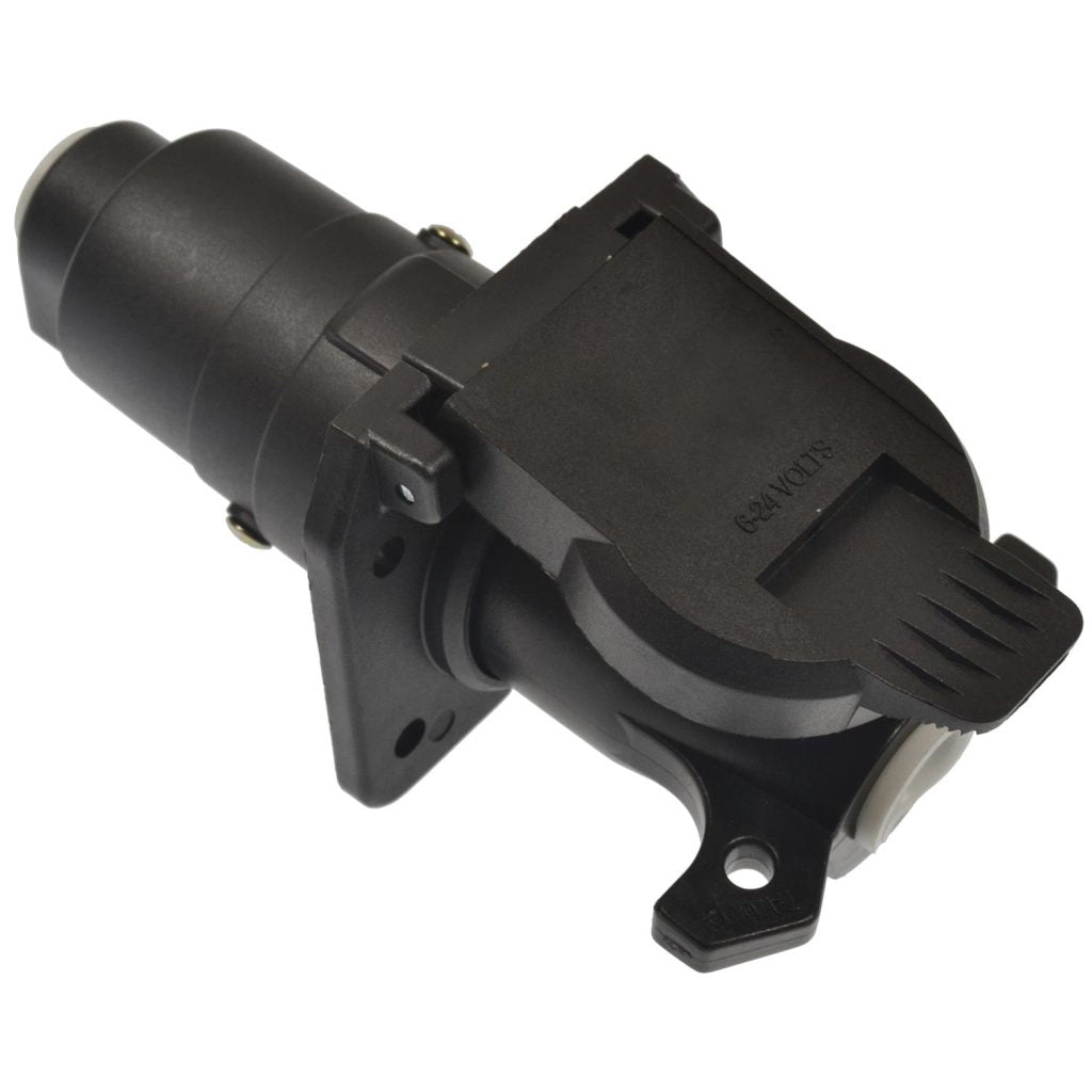 Pollak 7WB-108V 7-Blade Connector Kit - Vehicle End Socket + Trailer End Plug