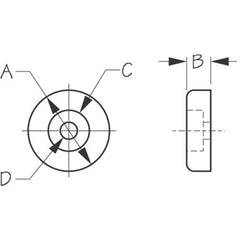 Sea-Dog 324390-1 Windshield/Door Bumper Pad - Black