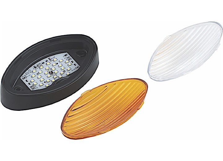 MING'S 9090130 BLACK LED OVAL LIGHT 110170LUM