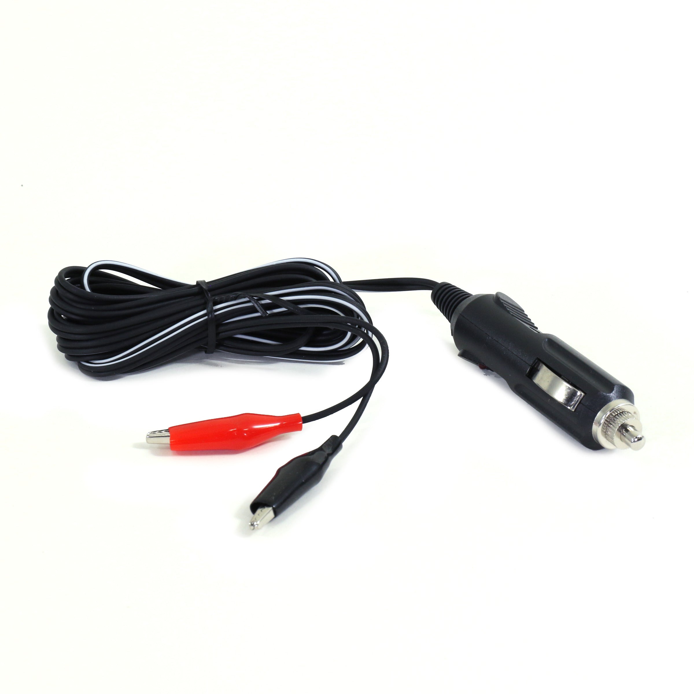 Clam 8854 DC Plug with Alligator Clips
