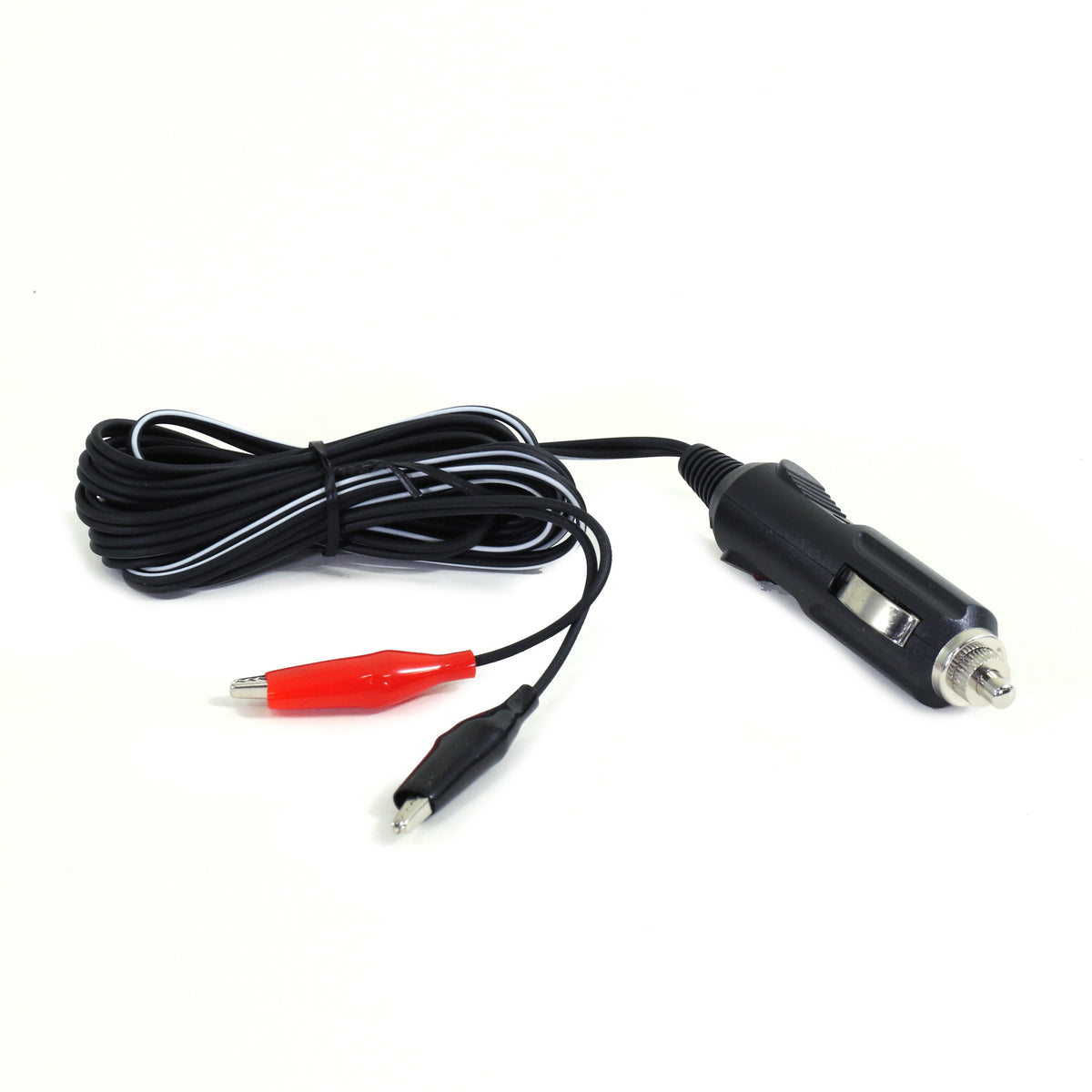 Clam 8854 DC Plug with Alligator Clips