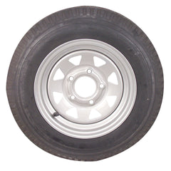Americana Tire and Wheel 30670 Economy Bias Tire and Wheel 4.80 x 12 B/5-Hole - Galvanized Spoke Rim