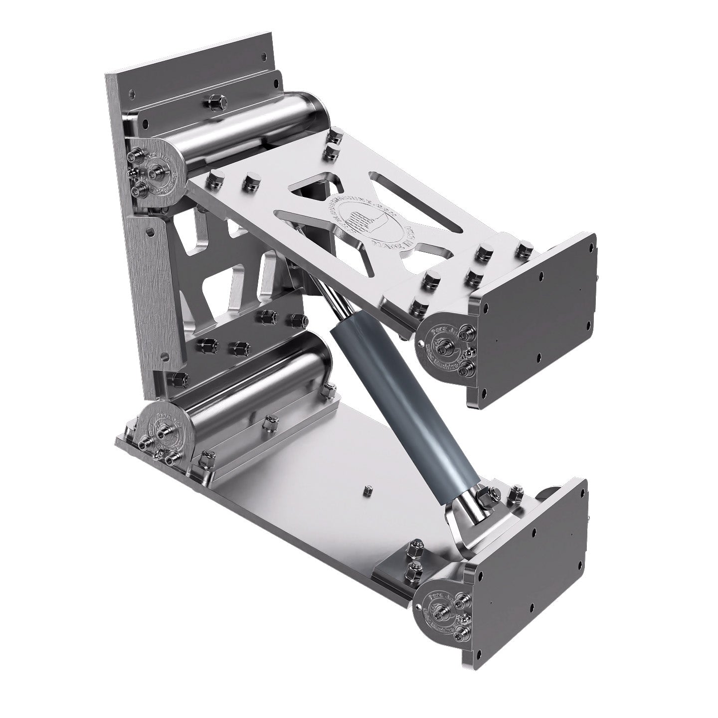 Bob's Machine 100-300500 ParaJac - 21" Setback / 15" Rise, Silver, 550HP