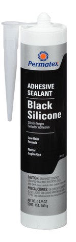 Permatex 81173 Black Silicone Adhesive Sealant - 12.9 oz.