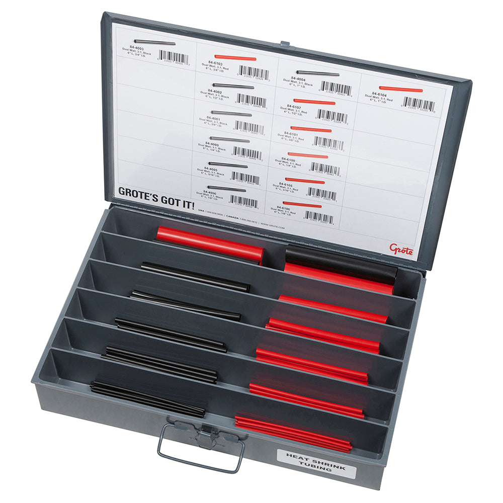 Grote 83-6656 Fleet, Service & Installer Assortment Tray - Heat Shrink Tubing Assortment Tray